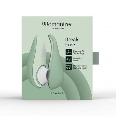 Вакуумный стимулятор Womanizer Liberty 2 салатовый 10,5 см - основное фото