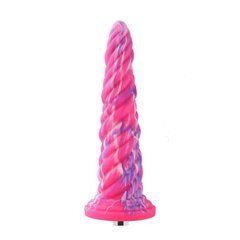 Фалоімітатор-насадка Hismith Awl Shape Silicone Dildo Monster Series рожевий 25,4 см - основне фото