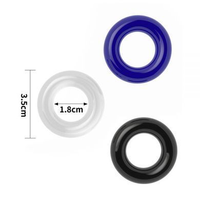 Набор эрекционных колец Lovetoy Power Plus Triple Donut Ring Set разноцветный - основное фото