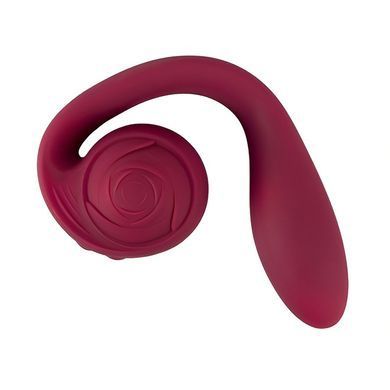 Вагинально-клиторальный вибратор You2Toys Rosenrot бордовый 20,1 см - основное фото