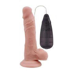 Реалістичний вібратор на присосці Chisa Novelties T-skin ReaL 7&rdquo; Beginners Dildo Vibrator тілесний 18,6 см - основне фото