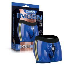 Універсальні трусики для страпона Lovetoy Ingen Chic Strap-On shorts S/M сині - основне фото