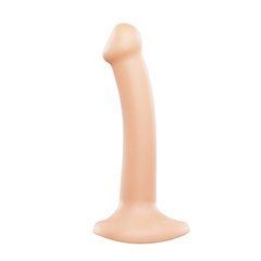 Насадка для страпона Strap-On-Me Dual Density Dildo Caramel S телесная 17 см - основное фото