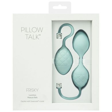 Набір вагінальних кульок Pillow Talk Frisky блакитні - основне фото