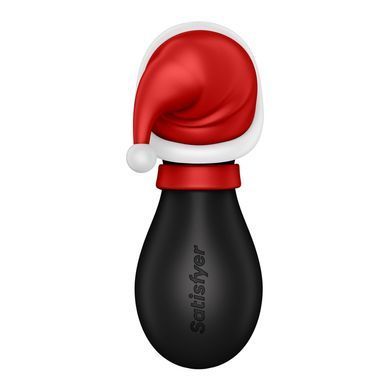 Вакуумний стимулятор для клітора Satisfyer Penguin Holiday Edition чорний з білим 10,8 см - основне фото