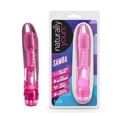 Класичний вібратор Blush Naturally Yours Samba рожевий 15,9 см - основне фото