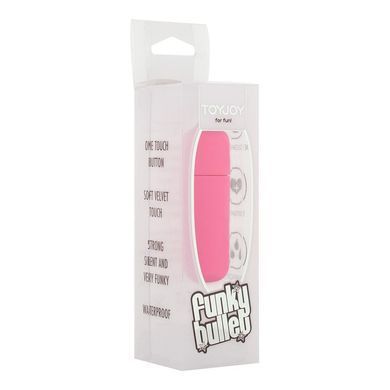 Основная фотография Вибропуля ToyJoy Funky Bullet розовая 5,5 см Вибропуля ToyJoy Funky Bullet розовая 5,5 см - основное фото