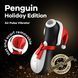 Вакуумний стимулятор для клітора Satisfyer Penguin Holiday Edition чорний з білим 10,8 см - додаткове фото