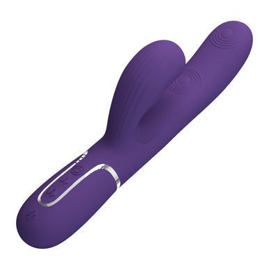 Rabbit-вібратор з вакуумним відростком Lybaile Pretty Love Perdita фіолетовий 22,8 см - основне фото