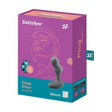 Анальний смарт-вібратор Satisfyer Deep Diver чорний 11,2 см - основне фото
