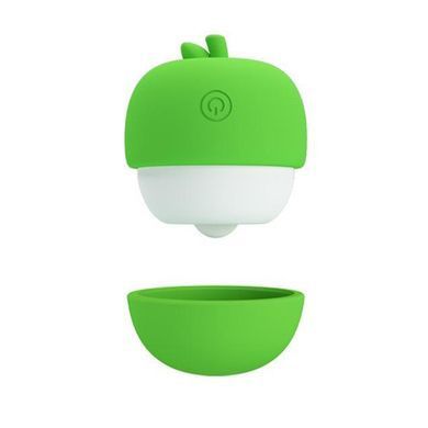 Клиторальный стимулятор в виде яблока Lybaile Pretty Love Apple Secret зелёный 5,9 см - основное фото