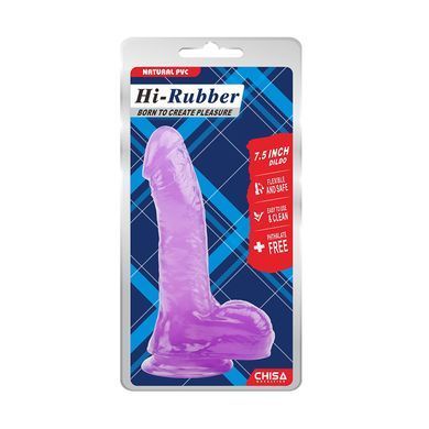 Реалистичный фаллоимитатор на присоске Chisa Novelties 7.5 Inch Dildo фиолетовый 19,5 см - основное фото