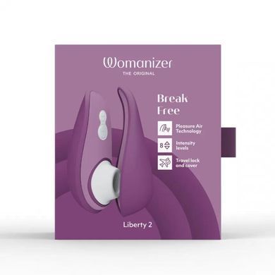 Вакуумный стимулятор Womanizer Liberty 2 фиолетовый 10,5 см - основное фото