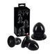 Набір анальних пробок You2Toys Anal Stretching Plug Kit чорний - додаткове фото