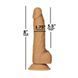 Реалистичный фаллоимитатор Addiction 8" Dual Density Silicone Dildo на присоске телесный 20,3 см - дополнительное фото