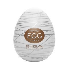 Мастурбатор-яйцо Tenga Egg Silky II белый - основное фото