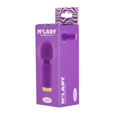 Невеликий вібратор-мікрофон BMS M&rsquo;Lady Mini Vibrating Wand фіолетовий 11,4 см - основне фото