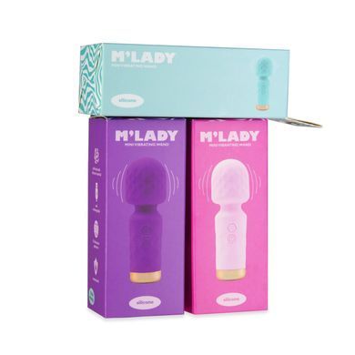 Невеликий вібратор-мікрофон BMS M&rsquo;Lady Mini Vibrating Wand фіолетовий 11,4 см - основне фото