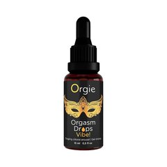 Рідкий вібратор Orgie Orgasm Drops Vibe Gel Intimo Tingling Clitoral Arousal персик 15 мл - основне фото