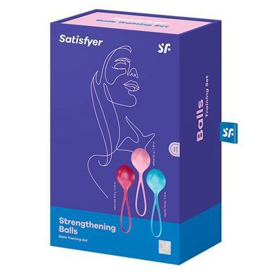 Набір вагінальних кульок Satisfyer Strengthening Balls різнокольоровий - основне фото