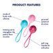 Набір вагінальних кульок Satisfyer Strengthening Balls різнокольоровий - додаткове фото