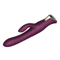 Вібратор-кролик з пульсацією Zalo Mose Velvet Purple фіолетовий 25,8 см - основне фото