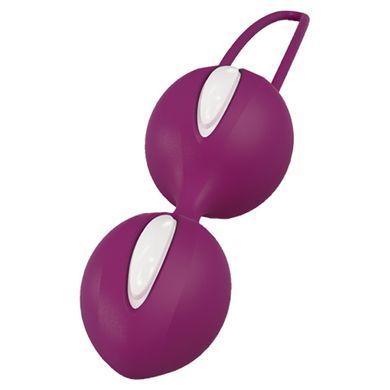 Вагінальні кульки Fun Factory Smartballs Duo фіолетові з білим - основне фото