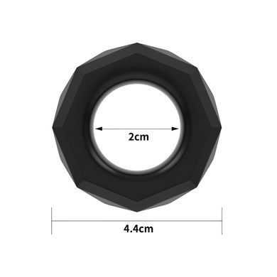 Эрекционное кольцо Lovetoy Power Plus Cockring LV1434 чёрное - основное фото