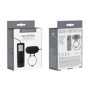 Эрекционное кольцо с вибрацией You2Toys Aqua Silks чёрное - основное фото