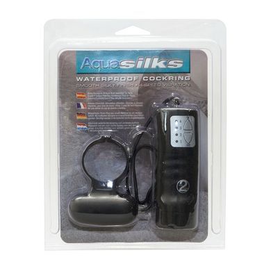 Эрекционное кольцо с вибрацией You2Toys Aqua Silks чёрное - основное фото