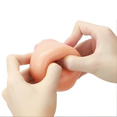 Реалістична вібронасадка на член з кліторальним відростком Lovetoy Add 2 inch Revolutionary Silicone Nature Extender тілесна 19 см - основне фото