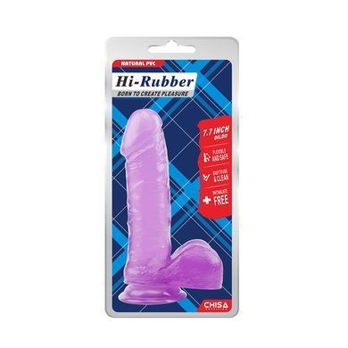 Реалістичний фалоімітатор на присосці Chisa Novelties 7.7 Inch Dildo фіолетовий 19,5 см - основне фото