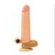 Реалістична вібронасадка на член з кліторальним відростком Lovetoy Add 2 inch Revolutionary Silicone Nature Extender тілесна 19 см - додаткове фото