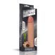 Реалістична вібронасадка на член з кліторальним відростком Lovetoy Add 2 inch Revolutionary Silicone Nature Extender тілесна 19 см - додаткове фото