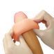 Реалістична вібронасадка на член з кліторальним відростком Lovetoy Add 2 inch Revolutionary Silicone Nature Extender тілесна 19 см - додаткове фото
