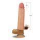Реалістична вібронасадка на член з кліторальним відростком Lovetoy Add 2 inch Revolutionary Silicone Nature Extender тілесна 19 см - додаткове фото