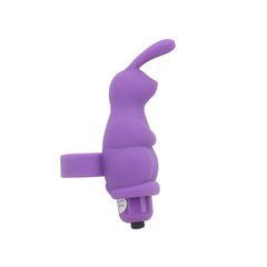 Вібронасадка на палець Chisa Novelties MisSweet Sweetie Rabbit фіолетова 10 см - основне фото