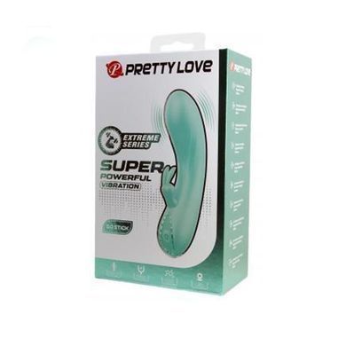 Невеликий rabbit-вібратор Lybaile Pretty Love DJ Stick зелений 12,7 см - основне фото