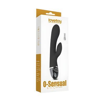 Rabbit-вибратор Lovetoy O-Sensual Duo Climax чёрный 21,5 см - основное фото