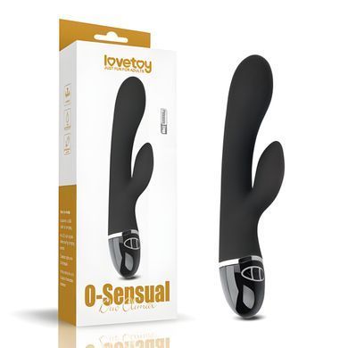 Rabbit-вибратор Lovetoy O-Sensual Duo Climax чёрный 21,5 см - основное фото