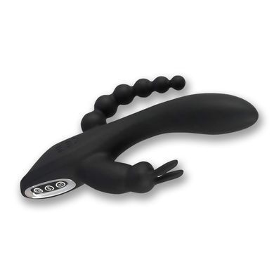 Потрійний вібратор You2Toys Sweet Smile Triple G-Spot Vibrator чорний 20,8 см - основне фото