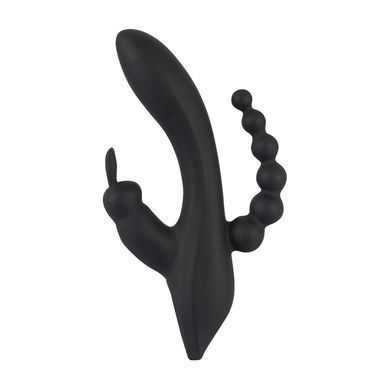 Потрійний вібратор You2Toys Sweet Smile Triple G-Spot Vibrator чорний 20,8 см - основне фото