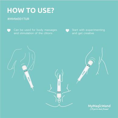 Вібратор-мікрофон My Magic Wand Wand Massager білий 32 см - основне фото