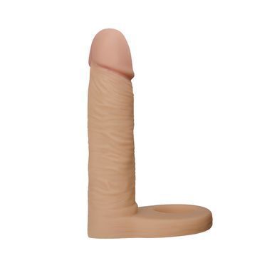 Кольцо с анальным вибростимулятором Lovetoy 5.8" The Ultra Soft Double Vibrating телесное - основное фото