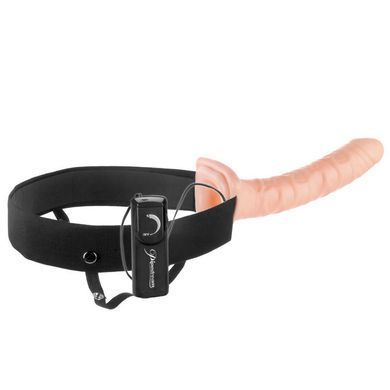 Мужской страпон Pipedream FFS 10" Vibrating Hollow Strap-On с вибрацией телесный 25,4 см - основное фото