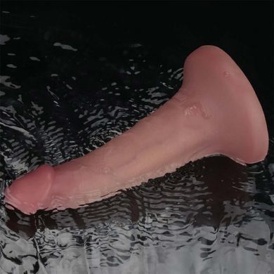 Реалістичний вібратор на присосці Lovetoy 6'' Vibrating Dual Density Power Cock тілесний 16 см - основне фото