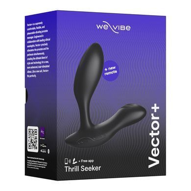 Смарт-вибромассажёр простаты We-Vibe Vector+ чёрный 10,6 см - основное фото