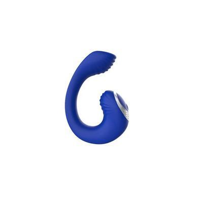 Вагінально-кліторальний вібратор Chisa Novelties Lust Ripple Meteor синій 11,6 см - основне фото