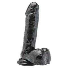Реалістичний фалоімітатор на присосці ToyJoy Get Real Dildo 7 inch чорний 19,8 см - основне фото