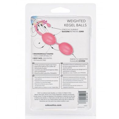 Вагинальные шарики CalExotics Weighted Kegel Balls розовые - основное фото